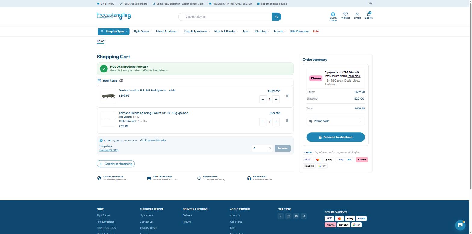 Basket with free UK shipping unlocked yet a 20 pound oversized-item carriage fee applied